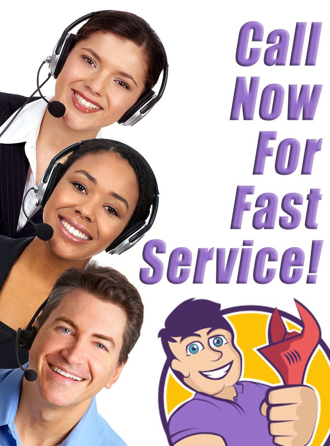 Call Center Operators Smiling business people with headsets. Over white background